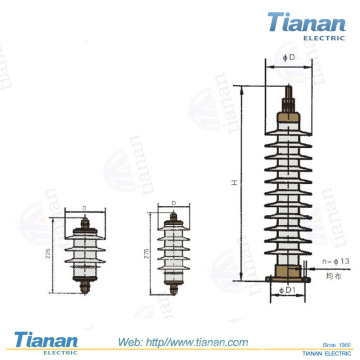 Parafoudres d&#39;oxyde métallique à couche composite série HY5W sans trous